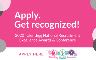 Apply to be recognized for your recruitment efforts in the nonprofit industry!