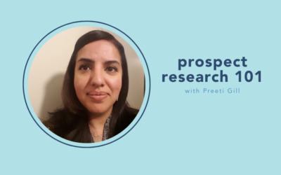 The Small Nonprofit Podcast: Prospect Research 101 with Preeti Gill