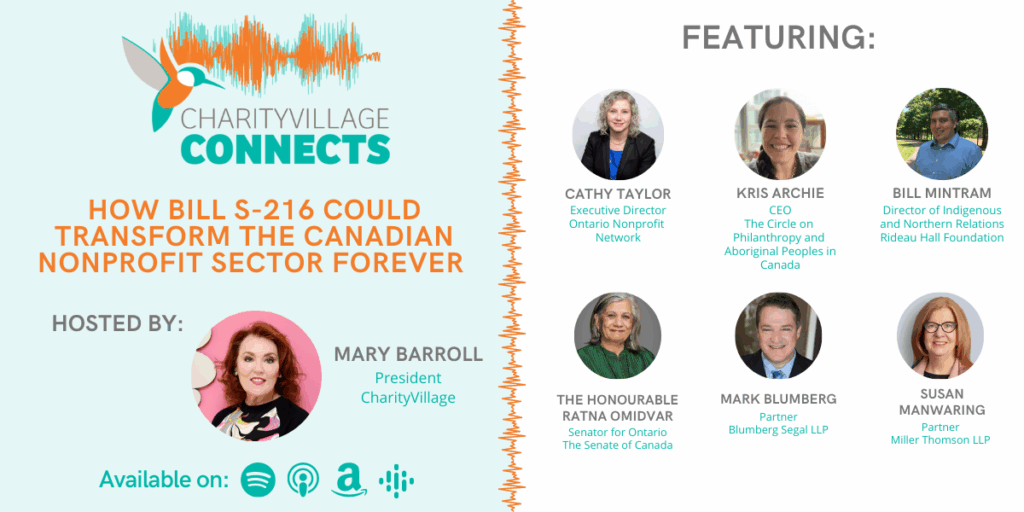 CharityVillage Connects: How Bill S-216 Could Transform the Canadian Nonprofit Sector Forever