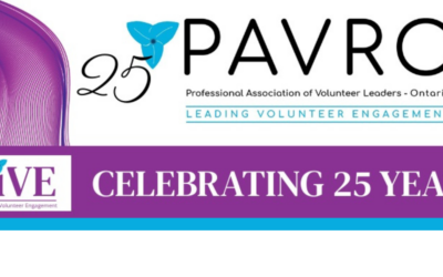 Adapting and evolving – PAVRO celebrates 25 years of volunteer engagement leadership in Ontario