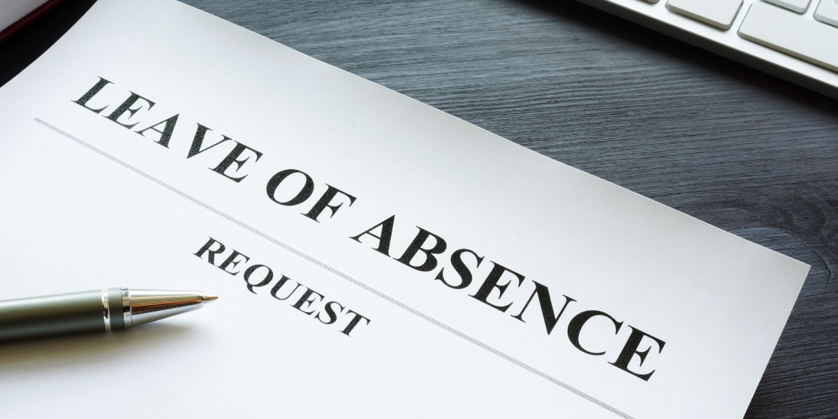 A document with "Leaves of Absence Request" written on it.