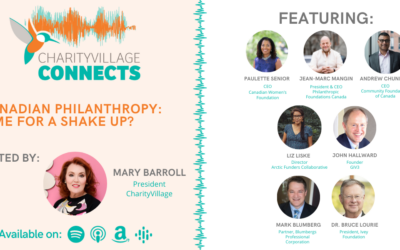 CharityVillage Connects: Canadian Philanthropy: Time for a Shake Up?