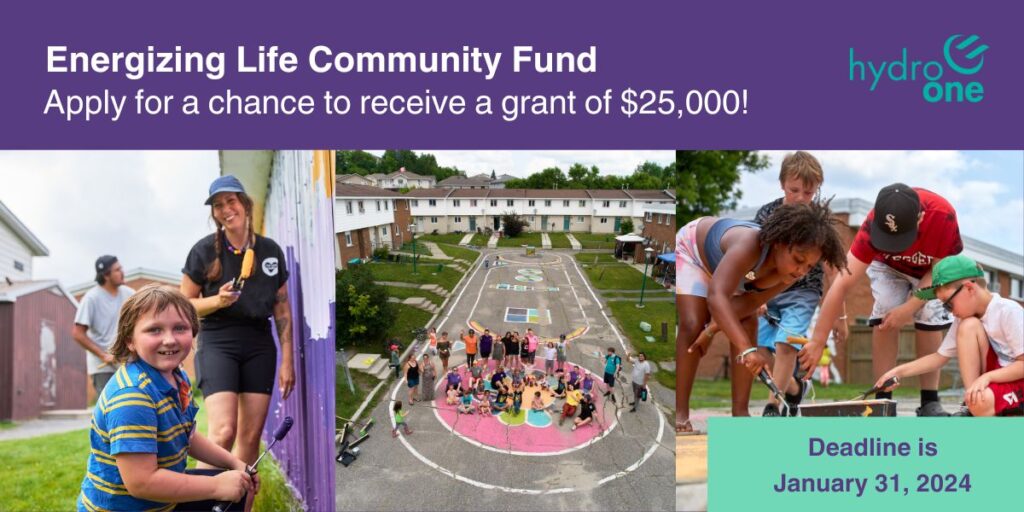 Energizing Life Community Fund | Apply for a chance to receive a grant of $25,000. Deadline: January 31, 2024.