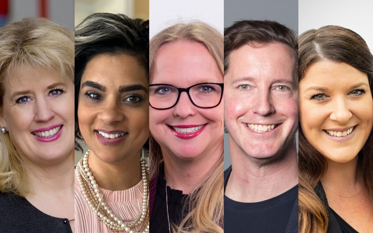 Five CFRE certificants are smiling at the camera. Their headshots are displayed in rows.
