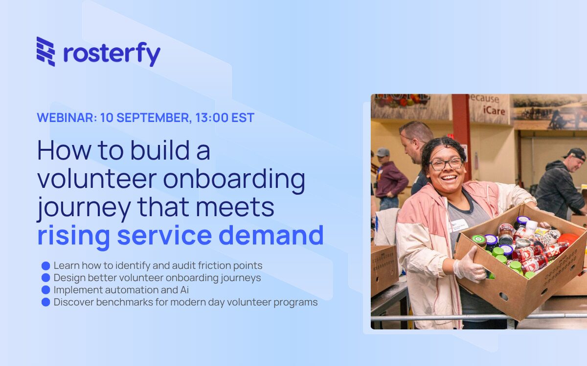 How to build a volunteer onboarding journey that meets rising service demand