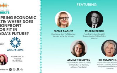 CharityVillage Connects: The Spring Economic Update: Where Does the Nonprofit Sector Fit in Canada’s Future?