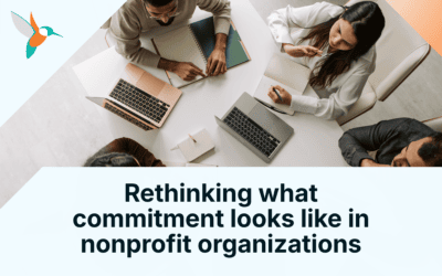 Rethinking what commitment looks like in nonprofit organizations