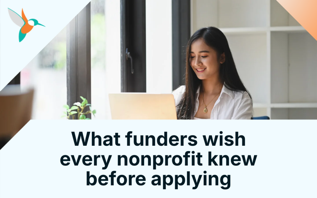 What funders wish every nonprofit knew before applying