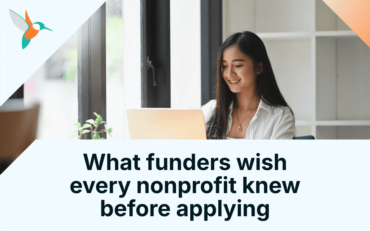 What funders wish every nonprofit knew before applying