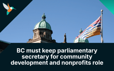 BC must keep parliamentary secretary for community development and nonprofits role